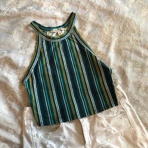 Striped Cropped Top